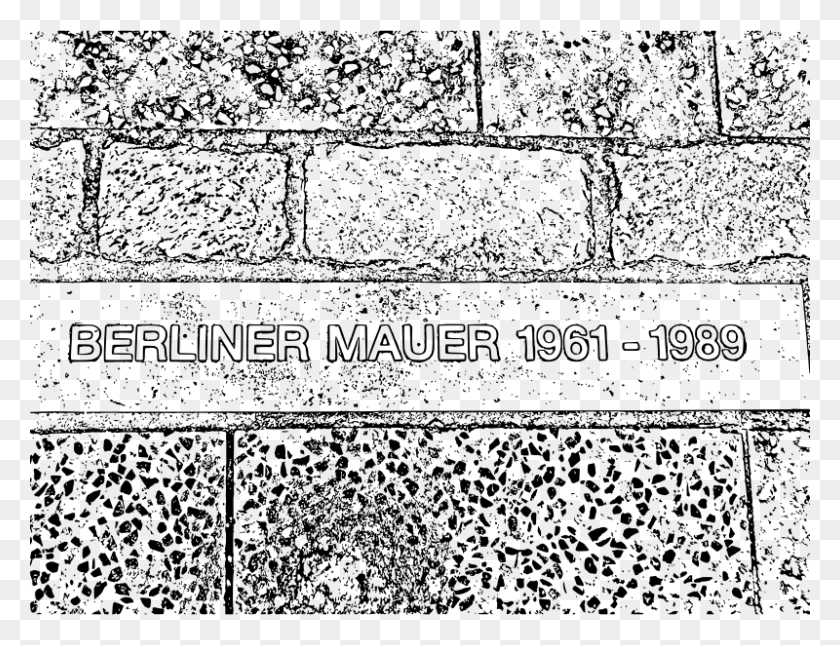 800x600 Berlin Wall Plaque Clipart Icon Berlin Wall Clipart, Gray, World Of Warcraft HD PNG Download