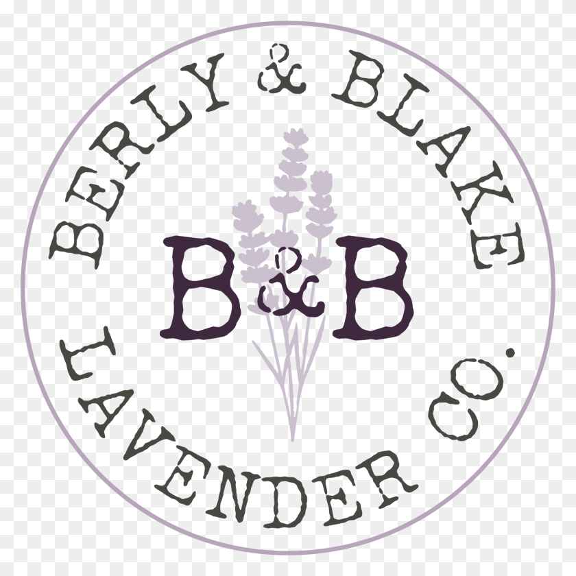1548x1549 Логотип, Символ, Торговая Марка Berly Amp Blake Lavender Company Самодельный Лавендарский Круг Png Скачать