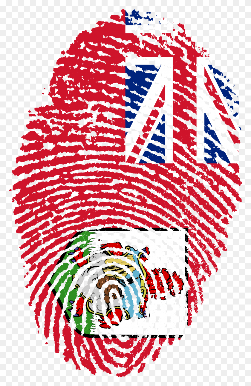 1573x2488 Флаг Бермудских Островов Отпечаток Пальца Страна 662687 Молитесь За Новую Зеландию, Современное Искусство, Ковер Hd Png Download