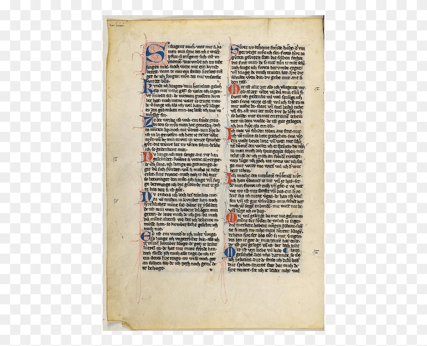436x622 Бергер Codexmanesse Олицетворение Старости, Наблюдая За Хорошим Приемом, Текст, Газета Hd Png Скачать