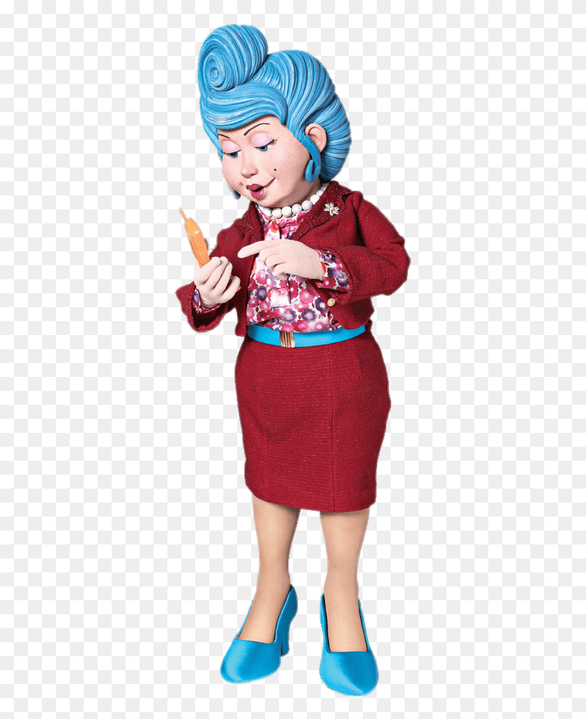 343x970 Bessie Busybody On Her Phone Lazytown, Clothing, Apparel, Skirt HD PNG Download