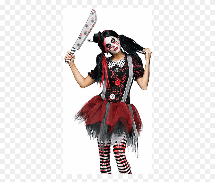349x651 Best Adult Halloween Costumes For 2018 Creepy Sexy Clown Costume, Performer, Person, Human HD PNG Download