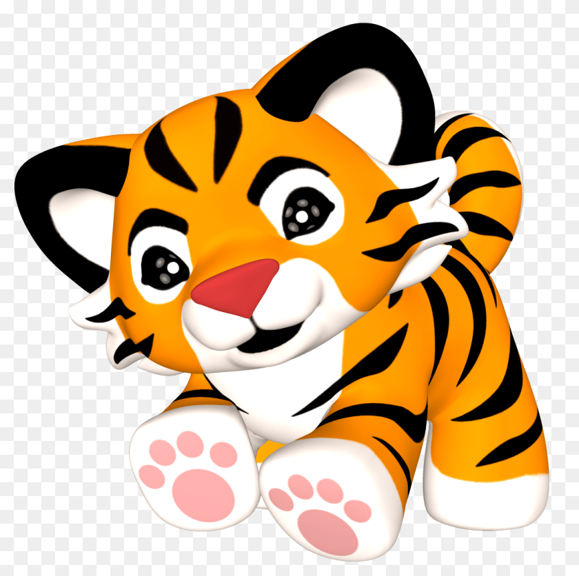 1127x1122 Best Baby Tiger Clipart, Plush, Toy, Person Sticker PNG