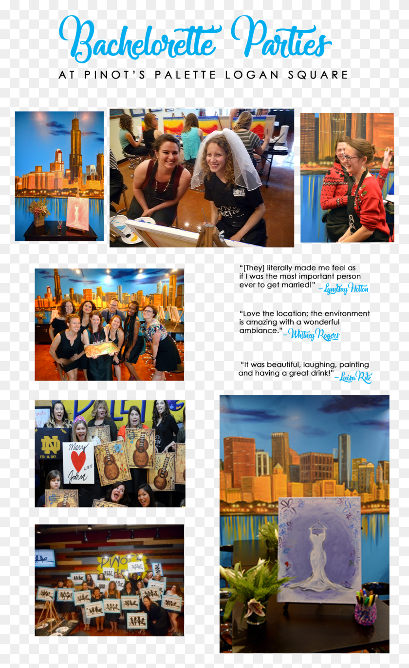 1073x1802 Best Bachelorette Parties In Chicago Flyer, Collage, Poster, Advertisement HD PNG Download