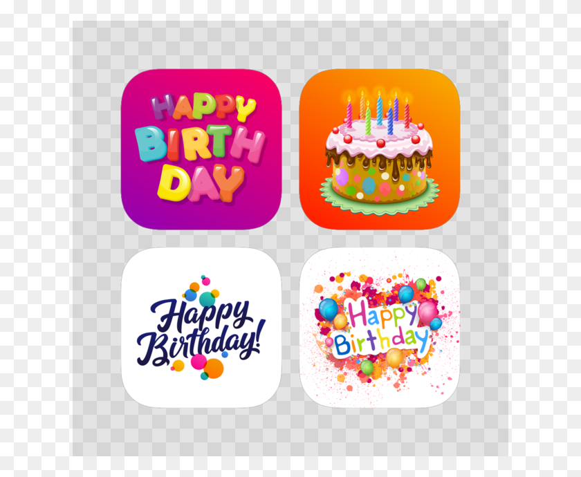 630x630 Best Birthday Stickers Mega Bundle On The App Store Birthday Party, Text, Birthday Cake, Cake HD PNG Download