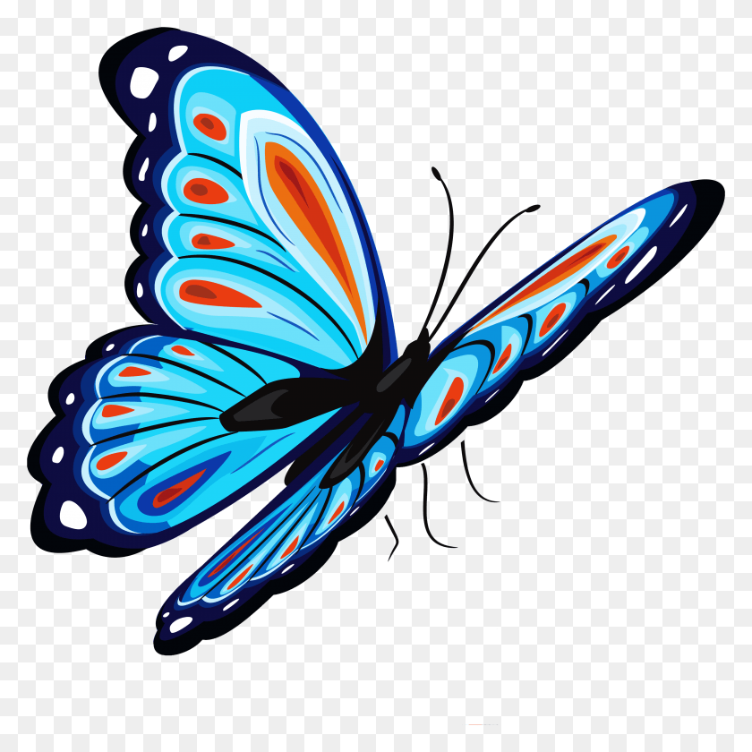 3081x3084 Best Free Image Butterfly, Light, Animal, Neon HD PNG Download