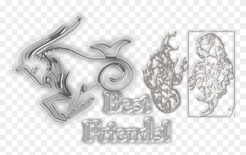 4229x2552 Best Friends Astrologically Sketch HD PNG Download