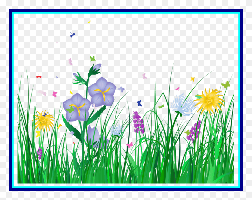 908x708 Best Grass Border No Background Clipart Panda Dvac Clipart Easter Background Free, Plant, Flower, Blossom HD PNG Download