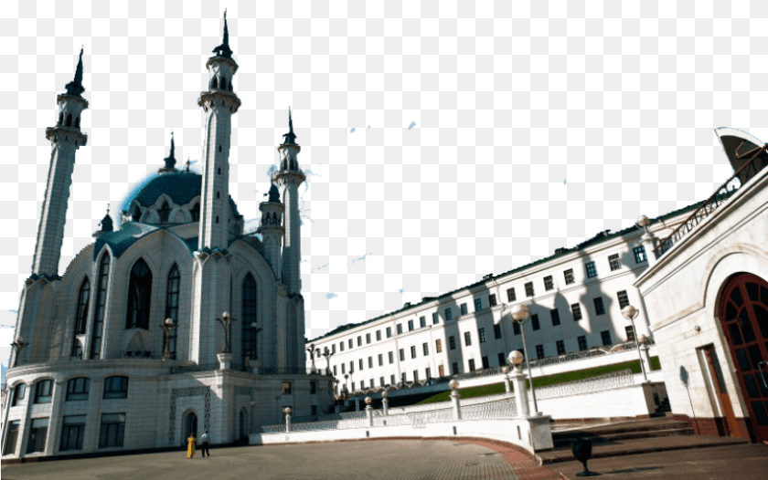 851x533 Best Hand Drawn Cartoon Style Russia Kazan Kremlin Qolsharif Mosque, Architecture, Building, Dome, Tower Clipart PNG