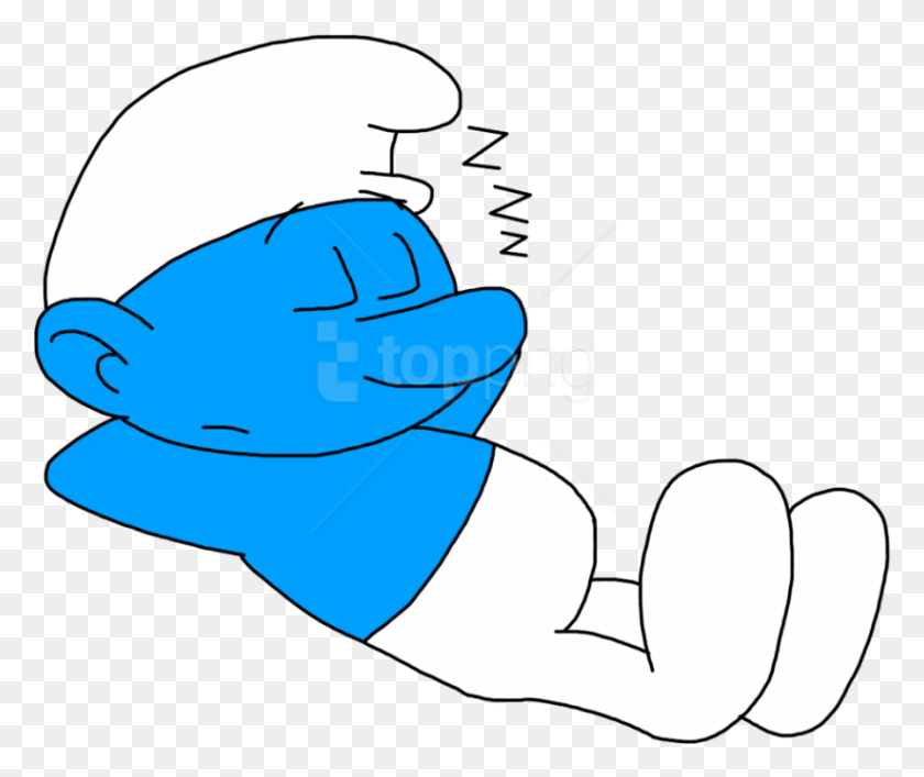 823x683 Best Lazy Smurf Lazy, Hand, Fist, Baseball Cap HD PNG Download