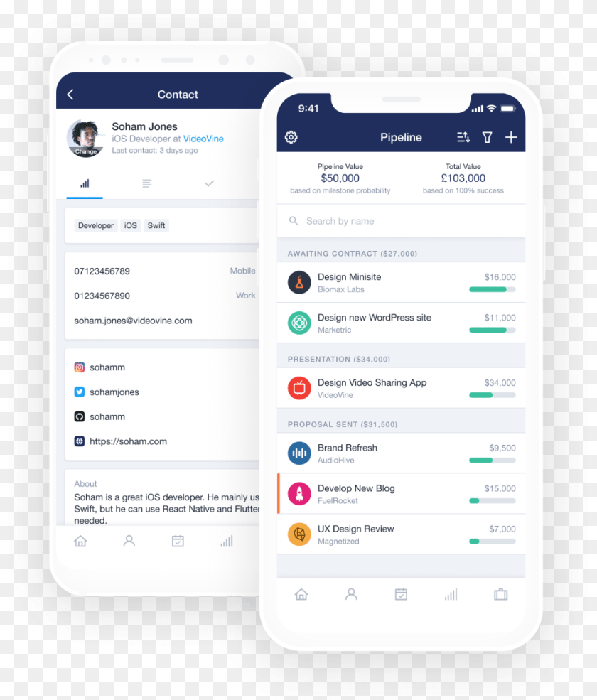 Best Mobile Crm App For Android U0026 Ios Capsule Crm Mobile App, Electronics, Mobile Phone, Phone, Text Clipart PNG