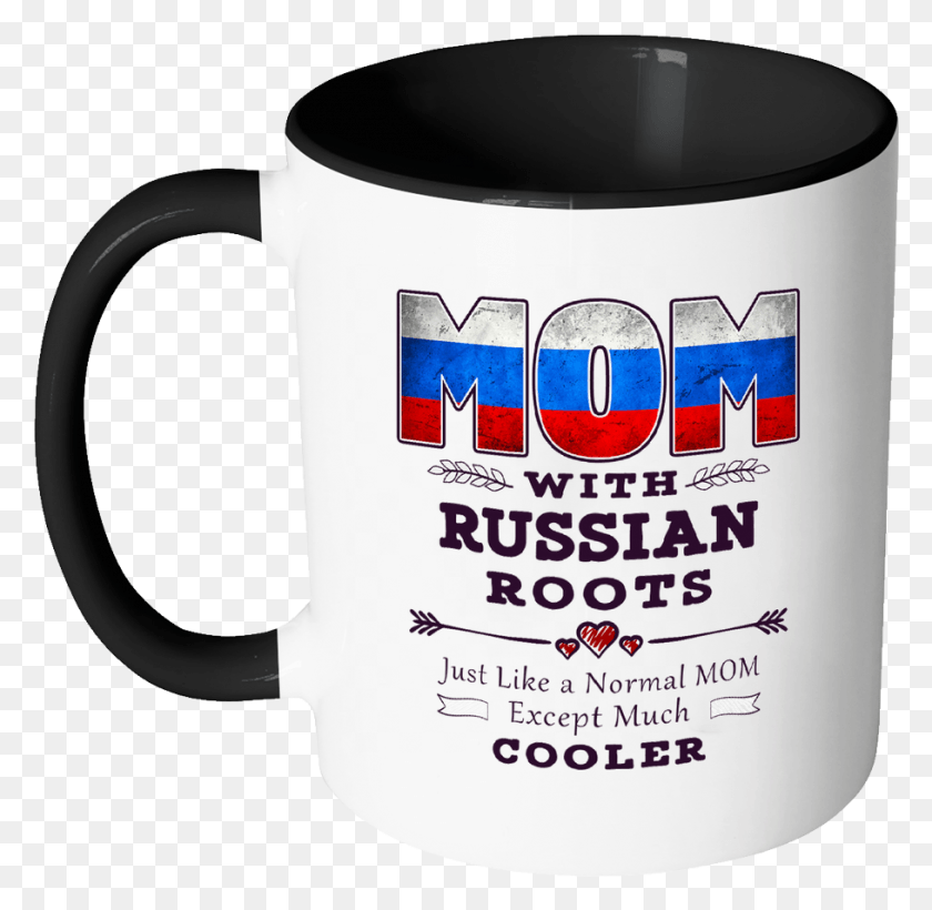 909x886 Best Mom Ever With Russian Roots Blackcubanflag, Coffee Cup, Cup, Blow Dryer HD PNG Download