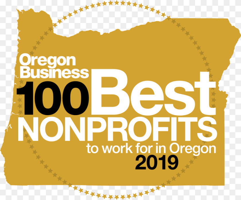 1000x828 Best Np Logo 2019 Oregon Business 100 Best Nonprofits, Bag, Advertisement, Poster, Text Transparent PNG