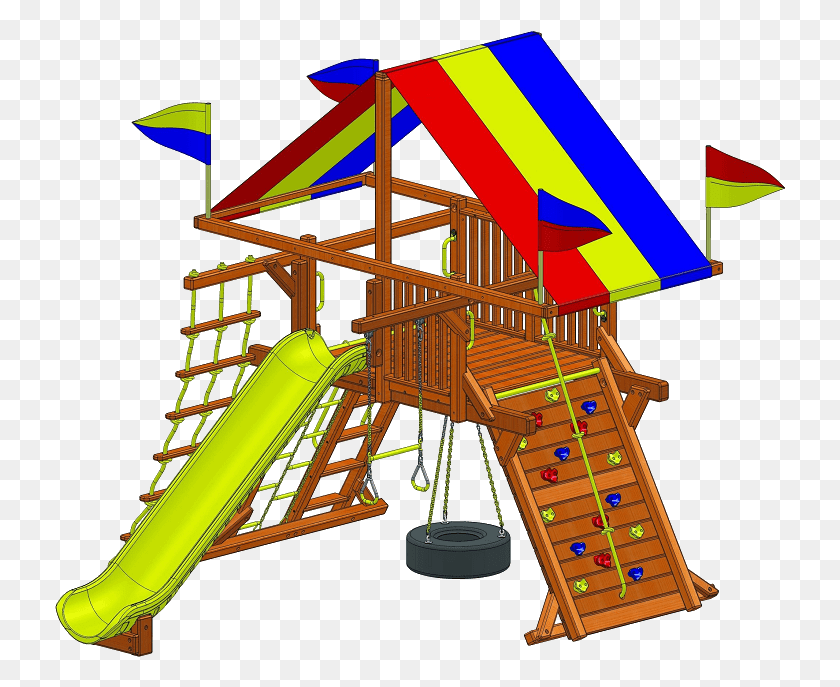731x627 Best Swing Sets Wooden Rainbow Play Systems Rainbow Playground, Construction Crane, Play Area, Toy HD PNG Download