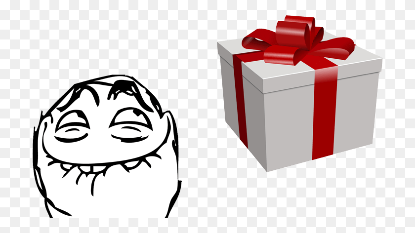 711x412 Best Troll Gifts Of Rage Comic Faces, Gift HD PNG Download