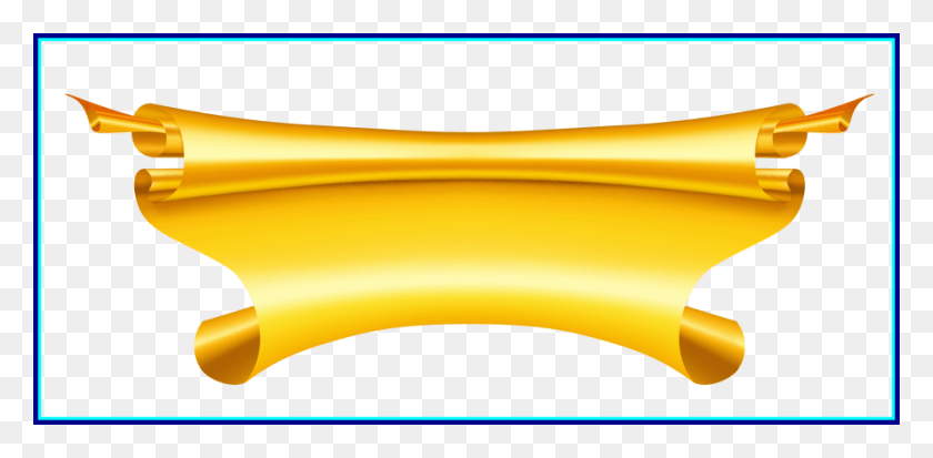 908x411 Best Yellow Golden Banner Ribbon Head For Graduation, Hammer, Tool, Musical Instrument HD PNG Download