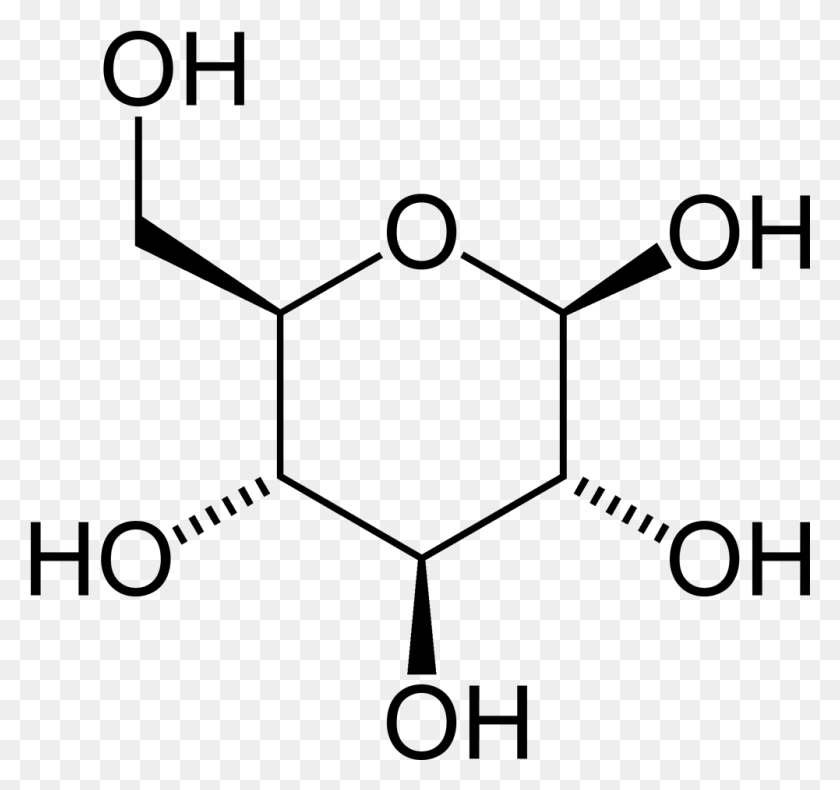 1001x937 Бета D Глюкоза 2D Скелетный Шестиугольник Формула Химическая Дю Глюкоза, Серый, Мир Варкрафта Png Скачать