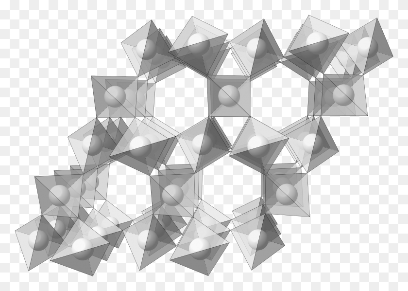 2442x1686 Бета-Кварц См 2D Многогранник Треугольник, Люстра, Лампа, Узор Hd Png Скачать