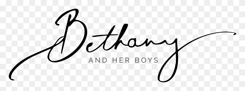 2312x753 Bethany And Her Boys Calligraphy, Text, Handwriting, Label HD PNG Download