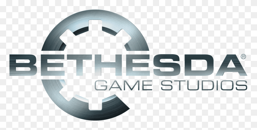 2577x1213 Descargar Png Bethesda Logo Bethesda Game Studios Logo, Símbolo, Marca Registrada, Texto Hd Png