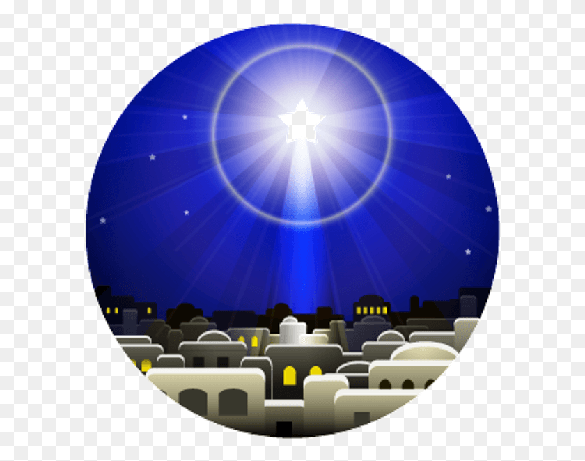 600x602 Bethlehem Star Over The House Bethlehem Star Clipart Free, Balloon, Ball, Light HD PNG Download