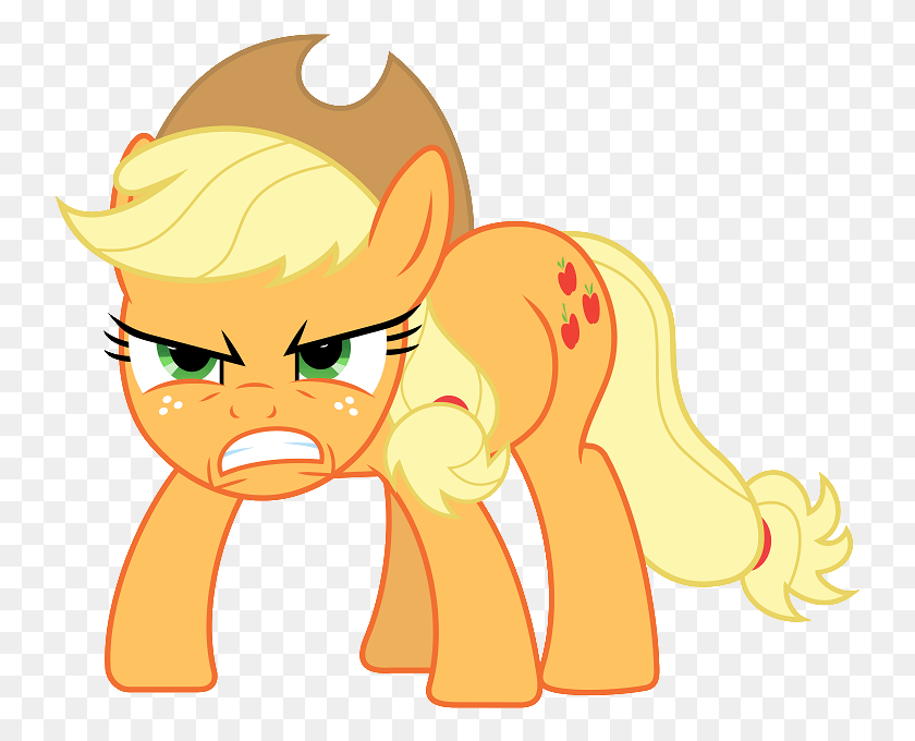 739x620 Better Eat Those Words Cyanide And Happiness My Little Pony Applejack Angry, Helmet, Clothing, Apparel HD PNG Download