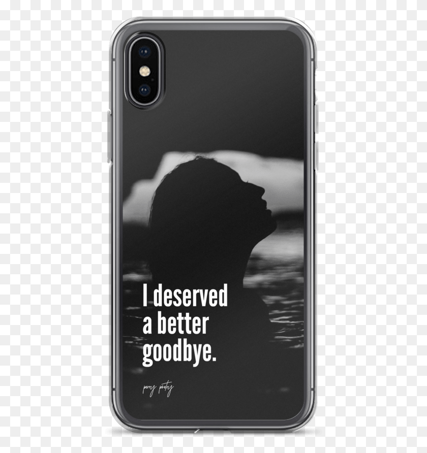 438x832 Better Goodbye Iphone Mockup Case On Phone Iphone X Iphone, Mobile Phone, Electronics, Cell Phone HD PNG Download