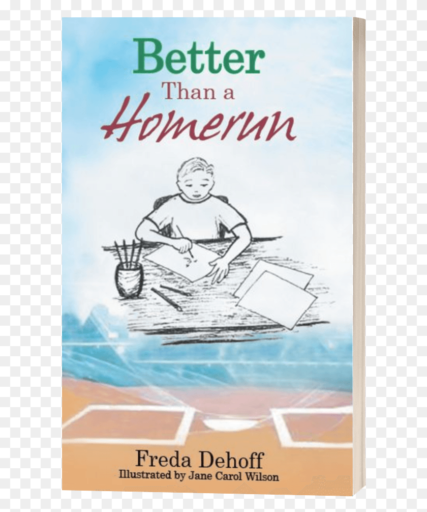 600x946 Better Than A Homerun By Freda Dehoff Poster, Person, Human, Book HD PNG Download