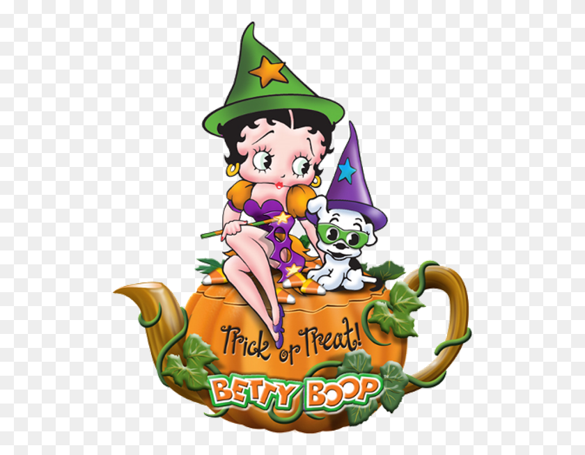 517x594 Betty Boop Halloween, Pottery, Teapot, Pot HD PNG Download