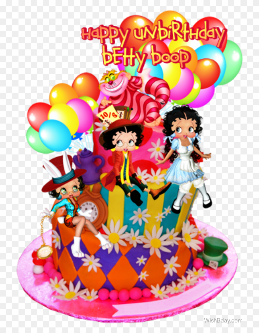 739x1018 Betty Boop Happy Birthday Images 32 Birthday Wishes Betty Boop Birthday, Birthday Cake, Cake, Dessert HD PNG Download