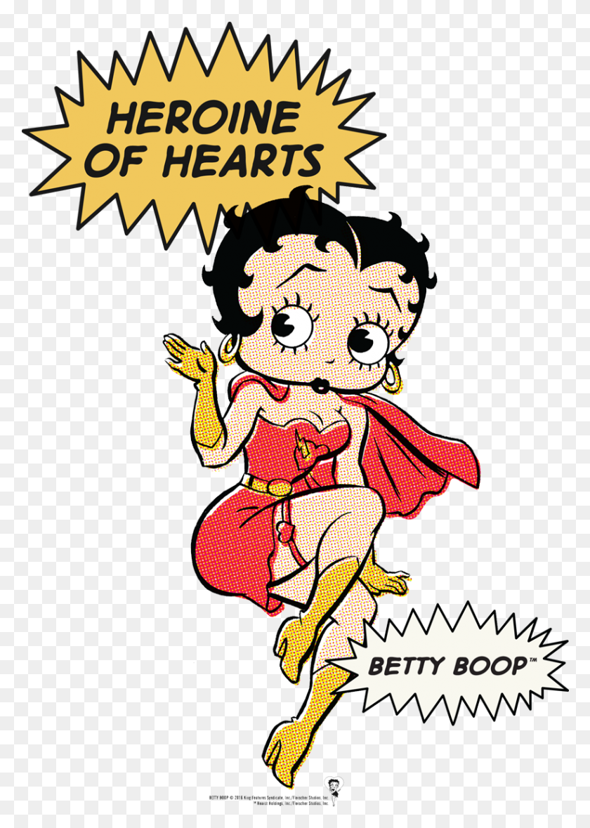 822x1180 Descargar Png Betty Boop Heroine Of Hearts Old Betty Boop Comic, Poster, Publicidad, Comics Hd Png