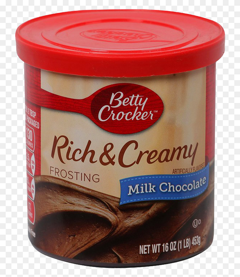 738x908 Betty Crocker Frosting Rich And Creamy Milk Chocolate Betty Crocker Rich And Creamy, Food, Dessert, Tin HD PNG Download
