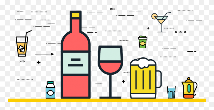 801x383 Beverage, Wine, Alcohol, Drink HD PNG Download