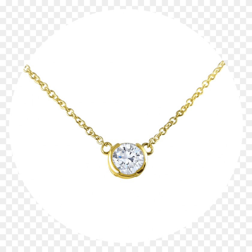 1000x1000 Bezel Necklace Front, Jewelry, Accessories, Accessory HD PNG Download