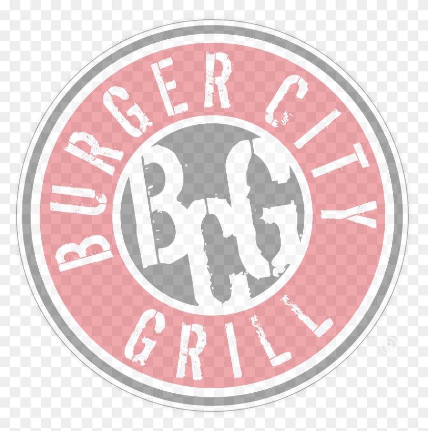 1271x1281 Descargar Pngbg Logo Burger City Grill Logo, Etiqueta, Texto, Símbolo Hd Png