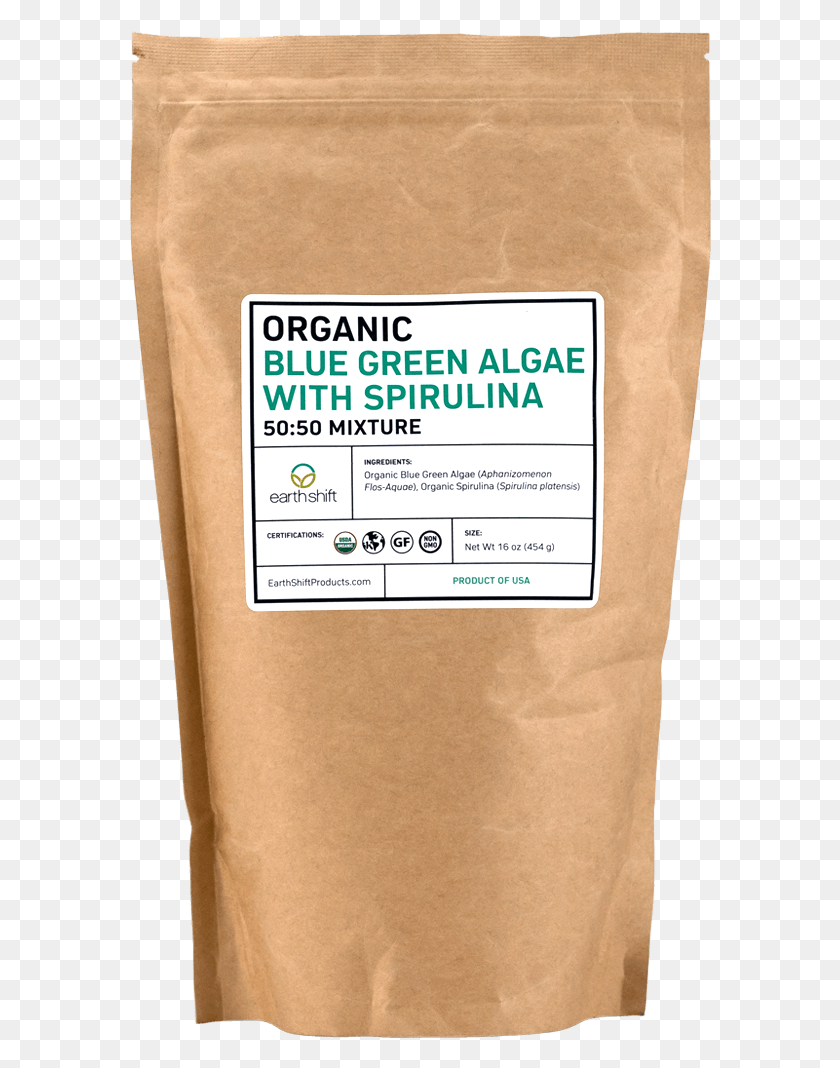582x1008 Bga Spirulina Powder Single Origin Coffee, Bottle, Bag, Sack Descargar Hd Png