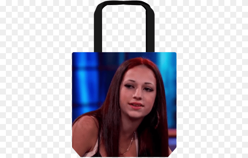 358x535 Bhad Tote Catch Me Outside Meme, Woman, Adult, Portrait, Face Sticker PNG
