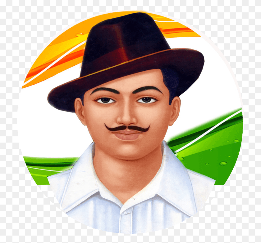 731x724 Bhagat Singh Free Images Bhagat Singh Subhash Chandra Bose, Clothing, Apparel, Person HD PNG Download