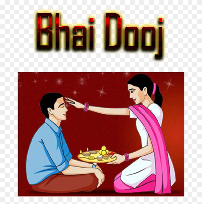 697x790 Bhai Dooj Sticker For Sister Bhai Dooj 2018 Sticker, Person, Human, Poster HD PNG Download