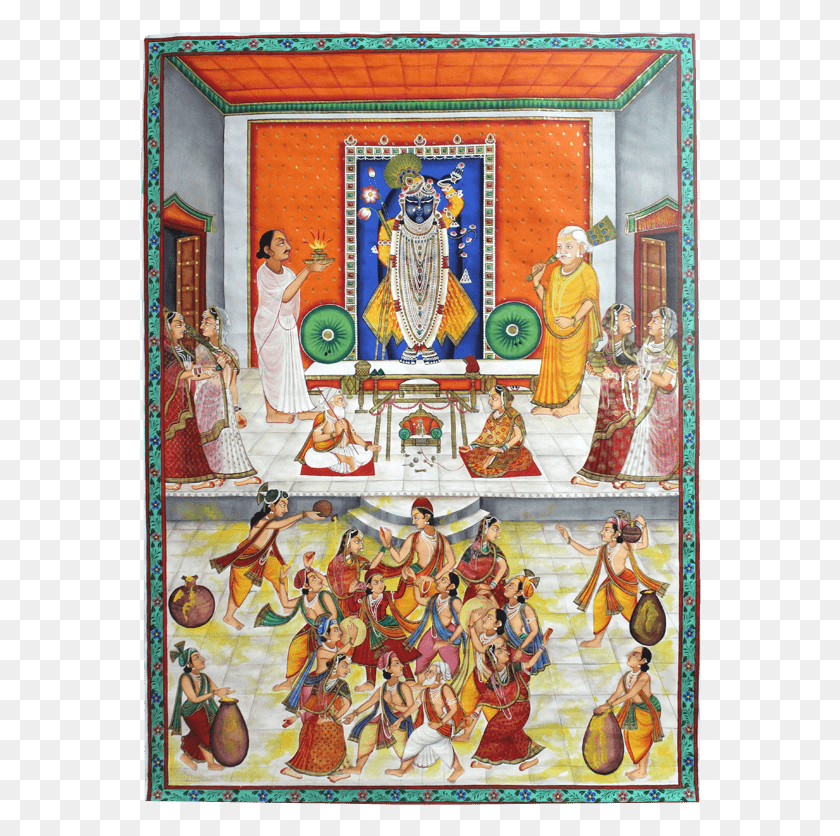 562x776 Bhog Ambrosia Min Pichwai Paintings Lord Krishna Religion, Person, Human HD PNG Download