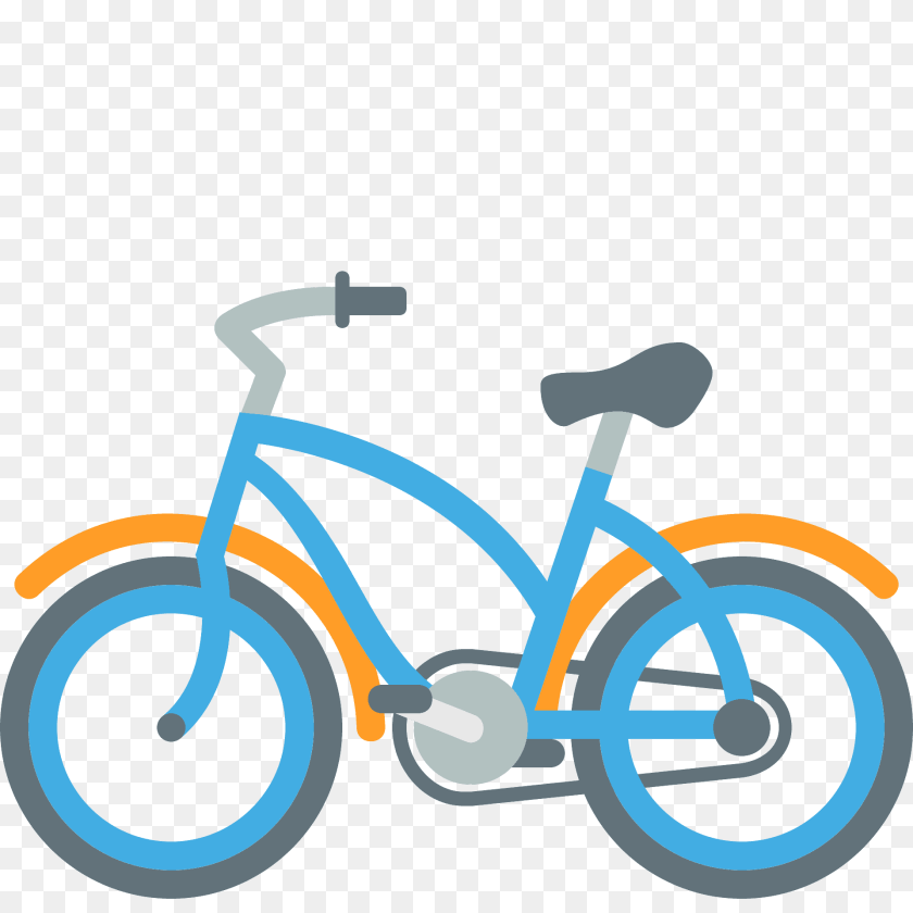 1920x1920 Bicycle Emoji Clipart, Transportation, Vehicle, E-scooter, Machine Transparent PNG