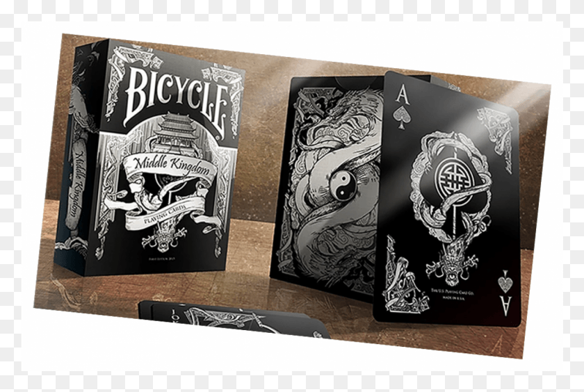 1201x777 Bicycle Middle Kingdom Playing Cards Printed By Us Bicycle Middle Kingdom Black, Book, Poster, Advertisement HD PNG Download
