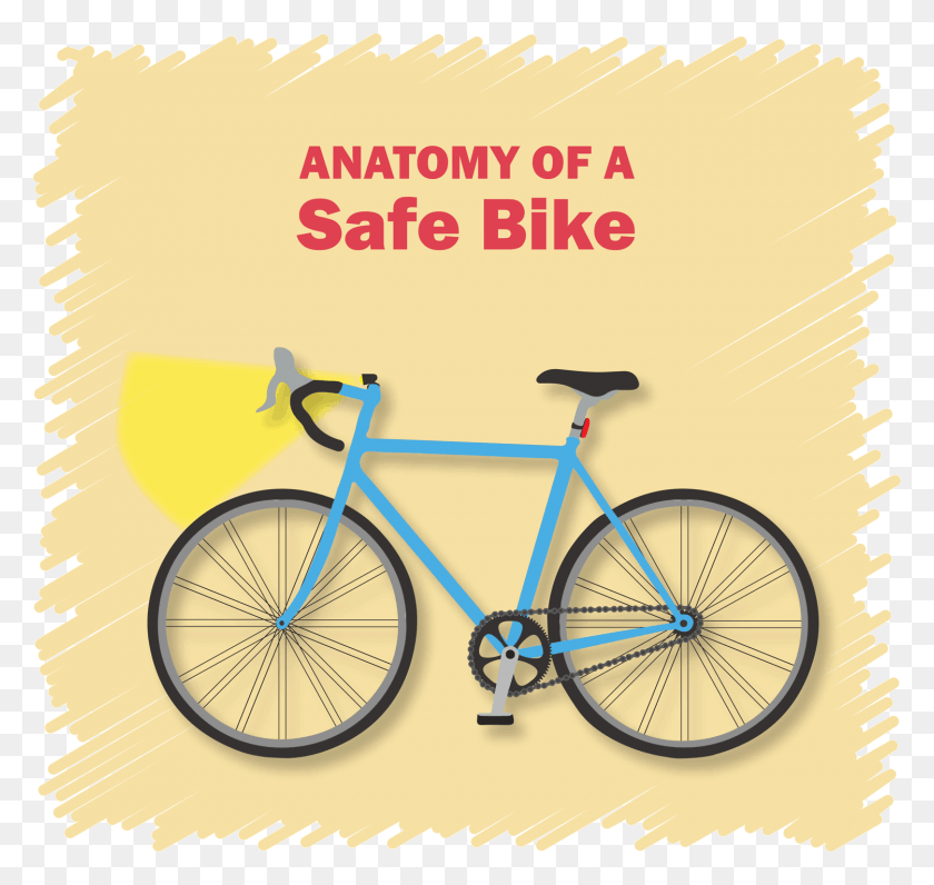 1500x1416 Bicycle Safety, Vehicle, Transportation, Bike HD PNG Download