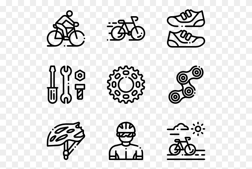 529x505 Bicycle Work Icon, Gray, World Of Warcraft HD PNG Download