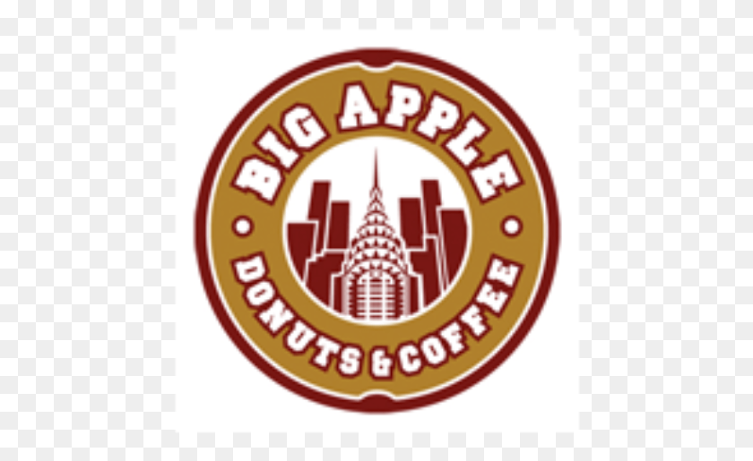454x455 Большое Яблоко Big Apple Donuts Amp Coffee, Этикетка, Текст, Кетчуп Hd Png Скачать
