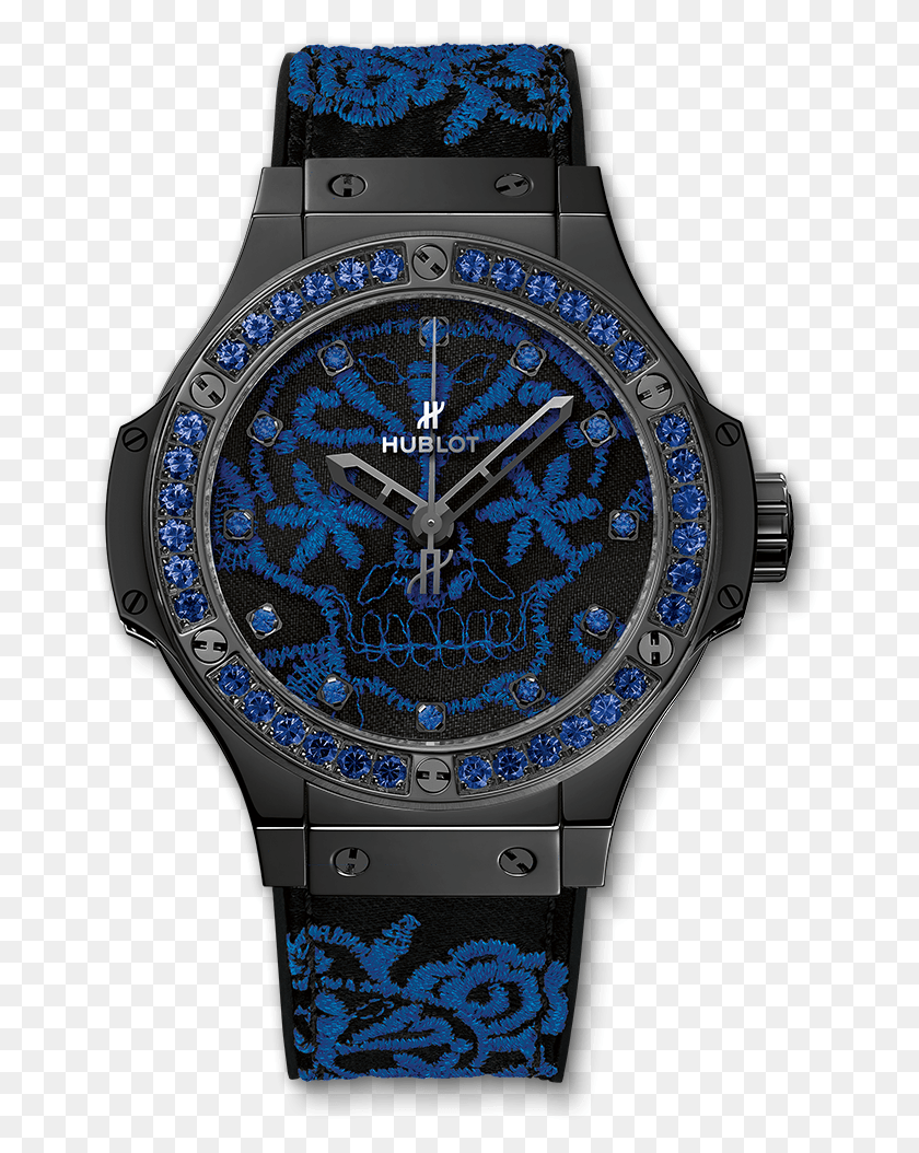 667x994 Big Bang Broderie Sugar Skull Fluo Azul Cobalto, Reloj De Pulsera, Torre Del Reloj, Torre Hd Png