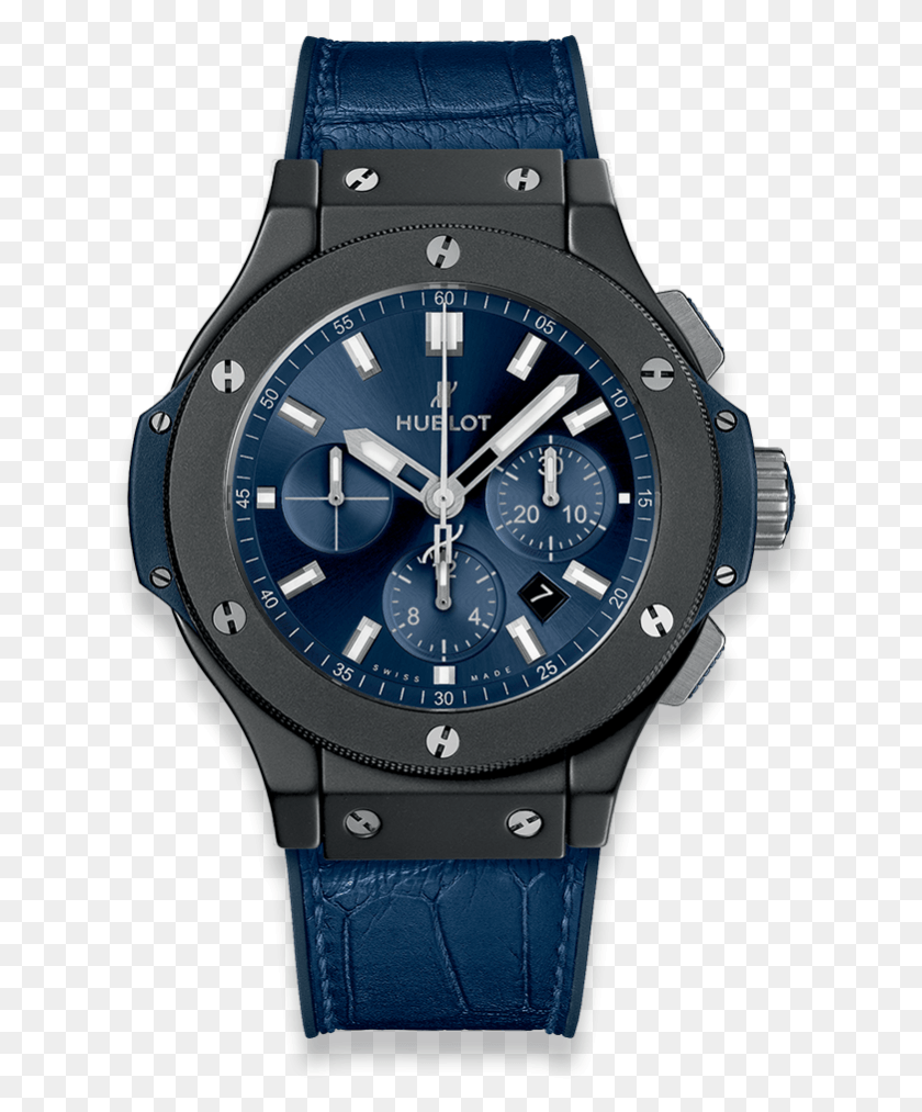 636x953 Big Bang Ceramic Blue Hublot 301 Ci 7170 Lr, Wristwatch HD PNG Download
