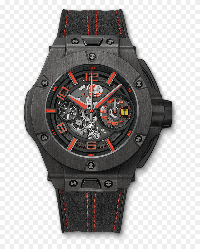 660x981 Big Bang Ferrari Unico Carbon 402 Qu 0113 Wr Hublot, Wristwatch HD PNG Download