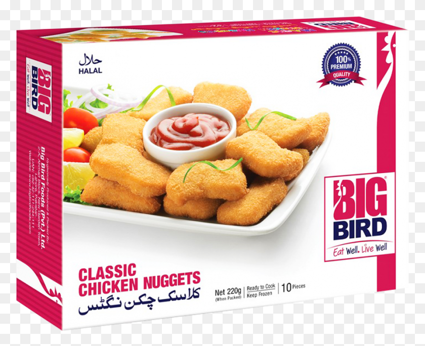894x716 Big Bird Classic Chicken Nuggets 220 Gm Big Bird Food Pvt Ltd, Fried Chicken, Poster, Advertisement HD PNG Download