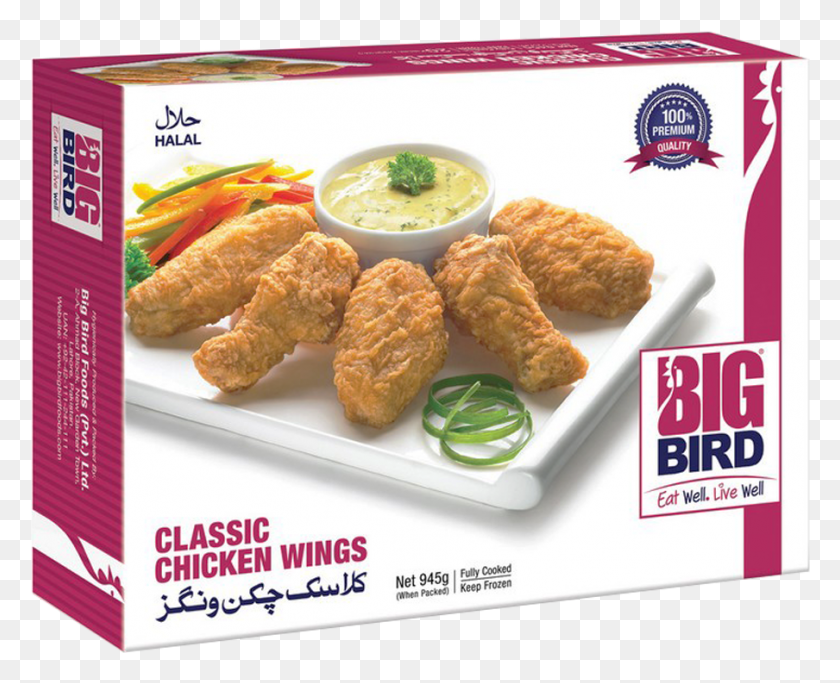 904x723 Descargar Png Big Bird Classic Chicken Wings 945 Gm Big Bird Food Pvt Ltd, Nuggets, Pollo Frito, Cartel Hd Png